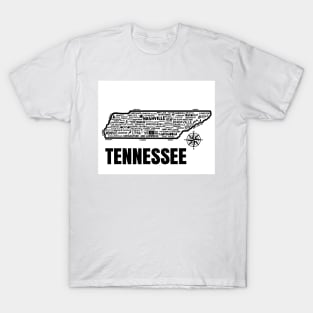 Tennessee Map T-Shirt